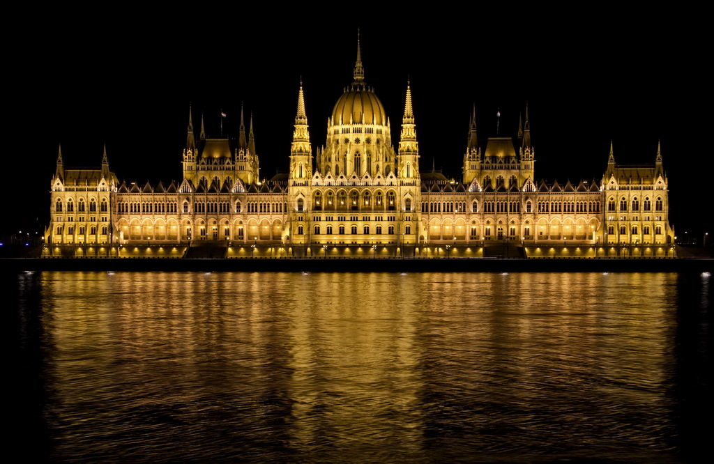 Budapest Parliament at night